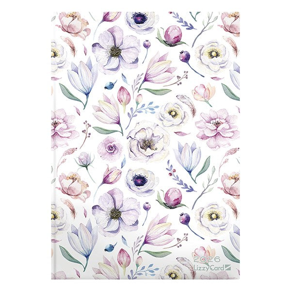 Határidőnapló LIZZY CARD A/5 napi szivacsos Flower college 2026. kép