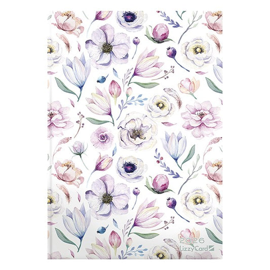 Határidőnapló LIZZY CARD A/5 napi szivacsos Flower college 2026. kép