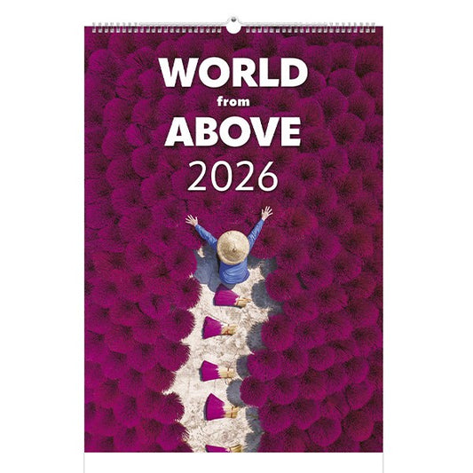 Falinaptár TOPTIMER T092 315x450mm álló World From Above 2026. kép