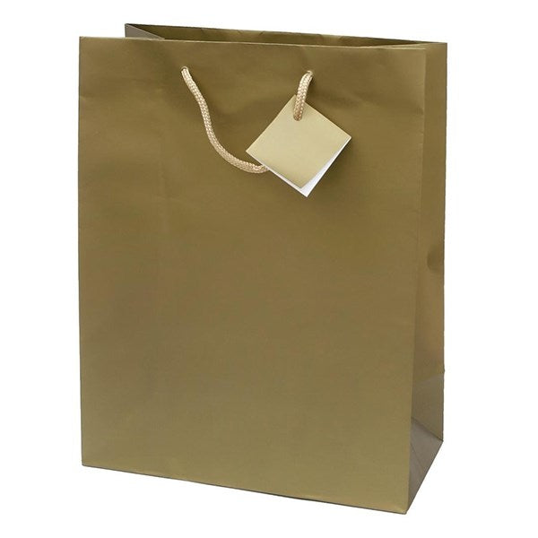 Dísztasak CREATIVE Special Simple M 18x23x10 cm egyszínű arany zsinórfüles kép