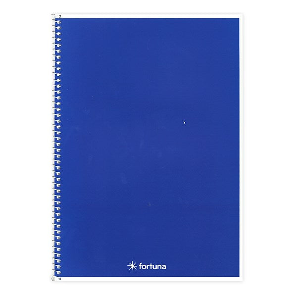 Spirálfüzet vonalas FORTUNA Monocolor A/5 70 lapos kék kép