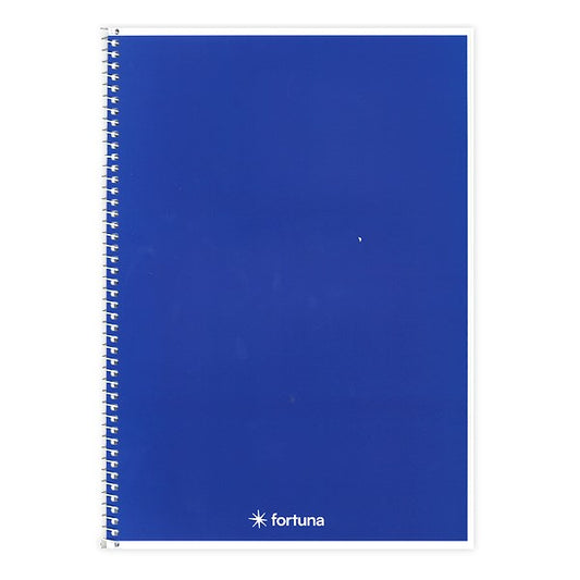 Spirálfüzet vonalas FORTUNA Monocolor A/5 70 lapos kék kép