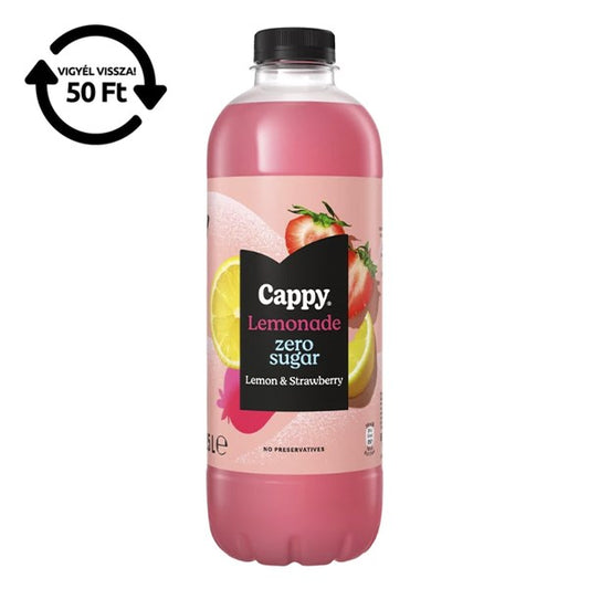 Üdítőital szénsavmentes CAPPY Happy Lemonade Zero eper 1,25L DRS kép