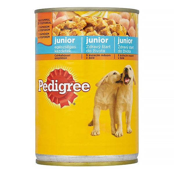 Állateledel konzerv PEDIGREE kutyáknak junior csirkehússal 400 g kép