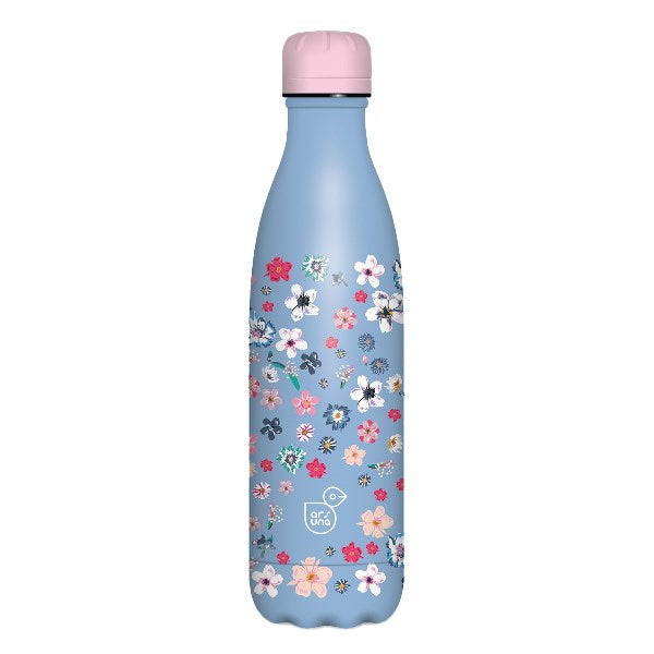 Kulacs duplafalú ARS UNA fém 500 ml Pearl Blossom Blue kép
