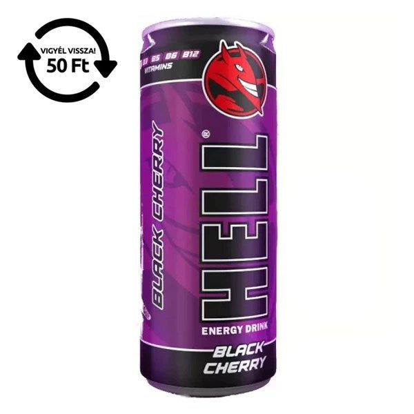 Energiaital HELL Black Cherry 0,25L DRS kép