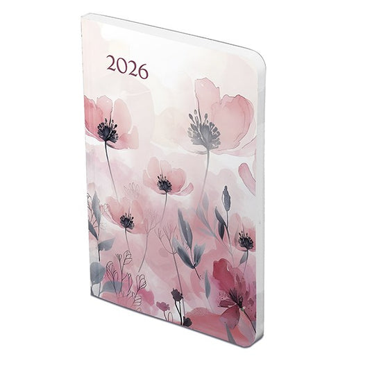 Határidőnapló TOPTIMER Joy Flexi F012 B/6 heti fehér lapos Pipacs 2026. kép
