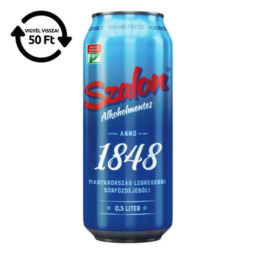 Alkoholmentes sör SZALON 0,0% 500 ml DRS kép