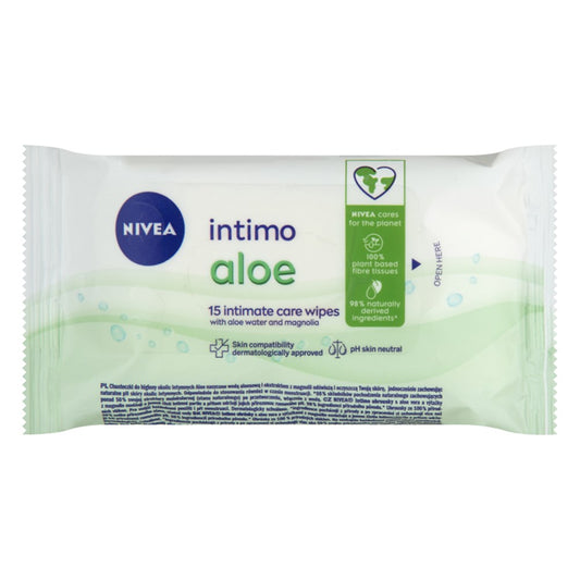 Intim törlőkendő NIVEA aloe vera 15 db kép