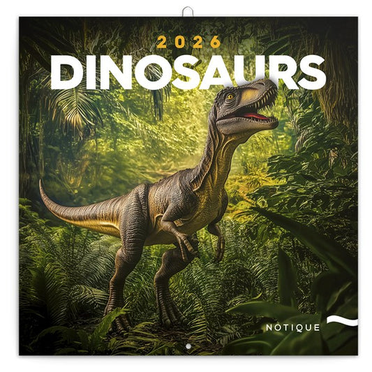 Lemeznaptár REALSYSTEM 300x300mm Dinosaurs 2026. kép