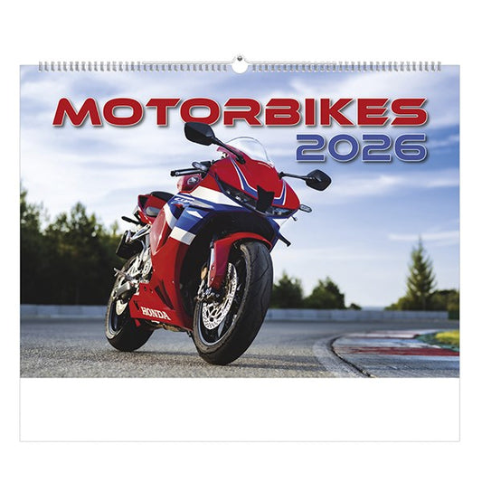 Falinaptár TOPTIMER T092 450x315mm fekvő Motorbikes 2026. kép