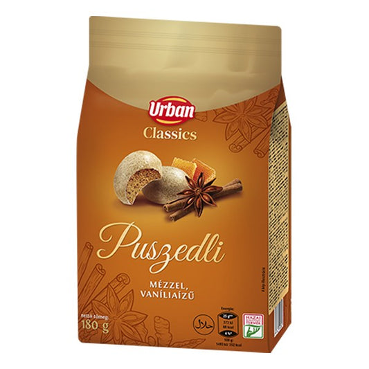 Mézeskalács URBAN Classic vaniliás puszedli 180 g kép