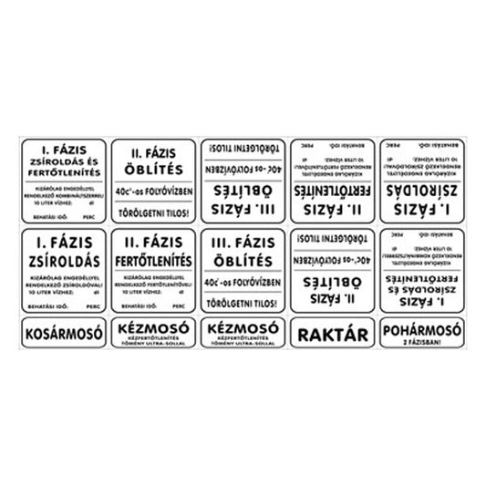 Matrica Köjálos szett csak fázisos fehér kép