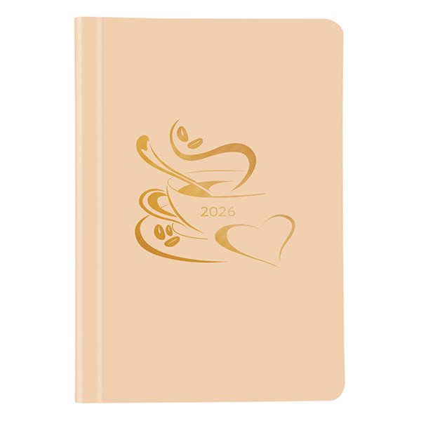 Határidőnapló TOPTIMER Pastel P015 A/5 heti fehér lapos lazac 2026. kép