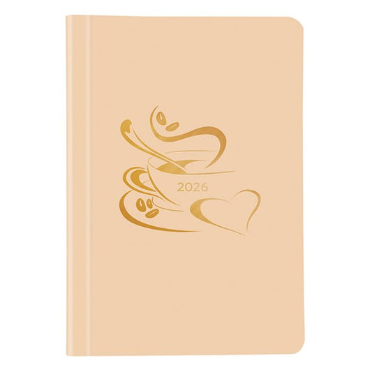 Határidőnapló TOPTIMER Pastel P015 A/5 heti fehér lapos lazac 2026. kép