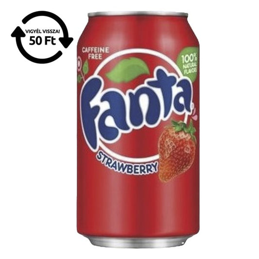 Üdítőital szénsavas FANTA Strawberry 355 ml DRS kép