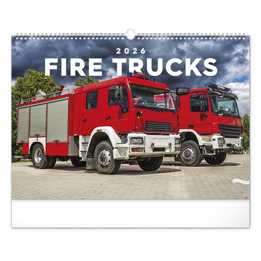 Falinaptár REALSYSTEM 480x330mm fekvő Fire trucks 2026. kép