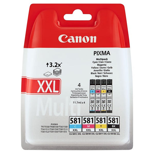 Festékpatron CANON CLI-581 XXL multipack (CMYB) kép