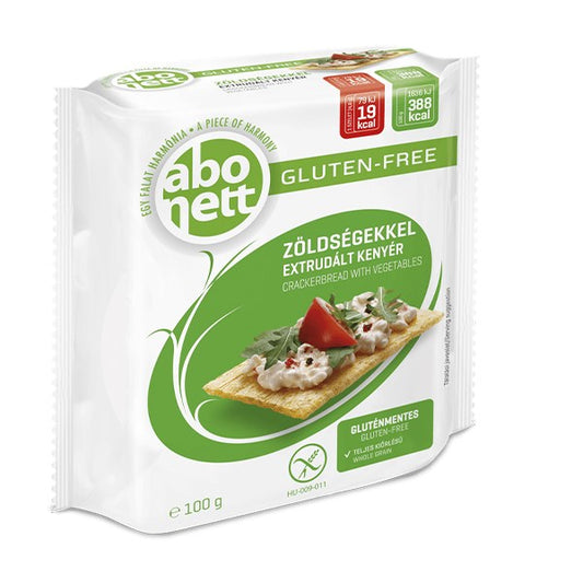 Extrudált kenyér ABONETT gluténmentes zöldségekkel 100 g kép