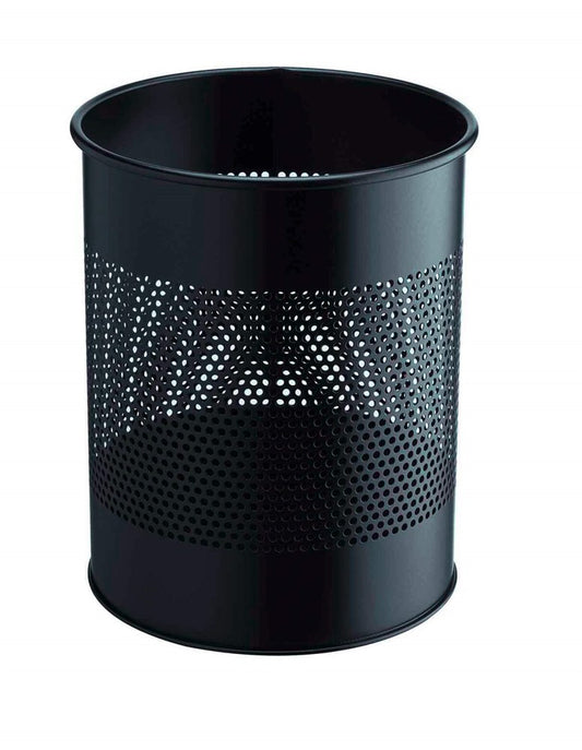 Papírkosár DURABLE kerek fém 15 L fekete kép