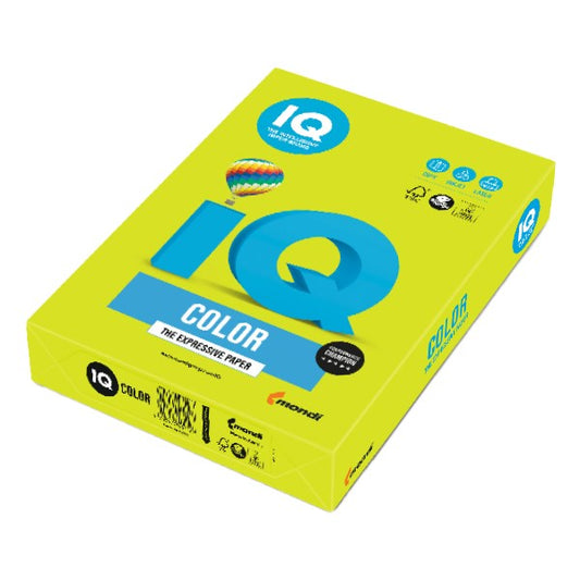 Fénymásolópapír színes IQ Color A/3 80 gr neon zöld NEOGN 500 ív/csomag kép
