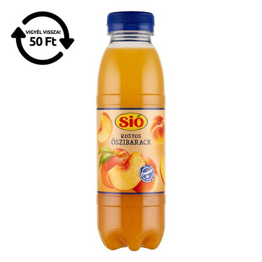Gyümölcslé SIÓ Rostos Őszibarack 20% 0,4L DRS kép