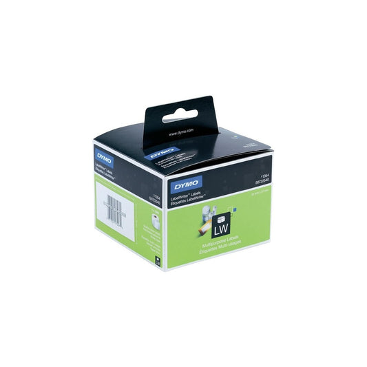 Etikett Dymo LW nyomtatóhoz eltávolítható 32x57mm, 1000 db etikett/doboz, Original, fehér kép