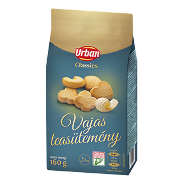 Töltött ostya URBAN Classic vajas keksz 160 g kép