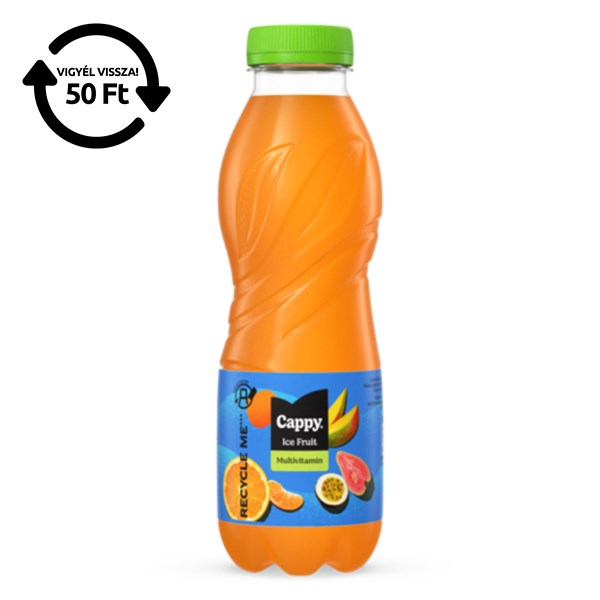 Üdítőital szénsavmentes CAPPY Ice Fruit Multivitamin 12%-os 0,5L DRS kép