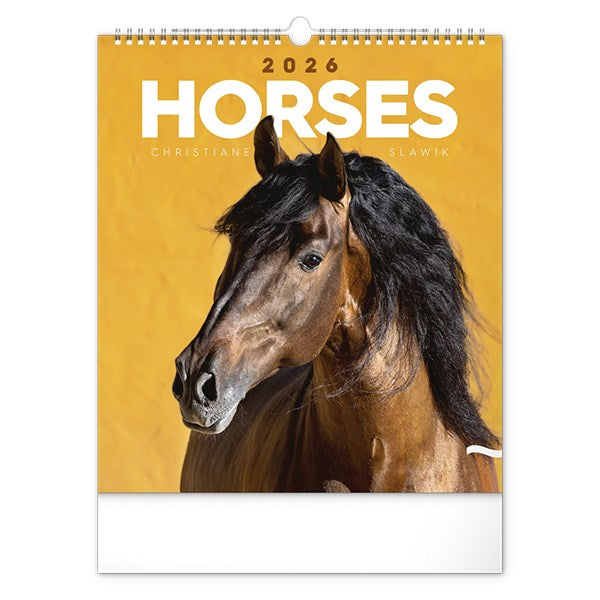Falinaptár REALSYSTEM 300x340mm álló Horses 2026. kép