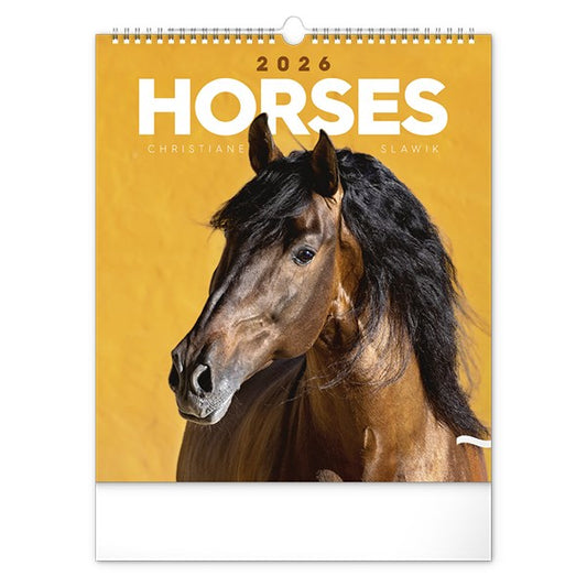 Falinaptár REALSYSTEM 300x340mm álló Horses 2026. kép