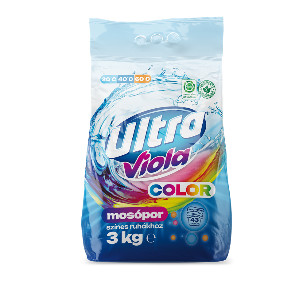 Mosópor 3 kg (43 mosás) színes ruhákhoz Ultra Viola Color kép