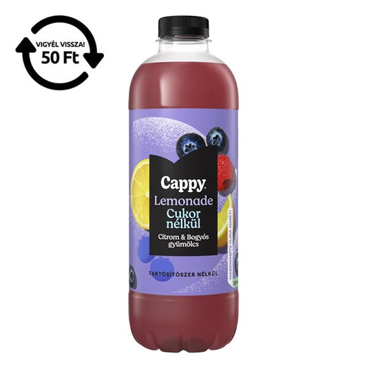 Üdítőital szénsavmentes CAPPY Happy Lemonade bogyós gyümölcs 1,25L DRS kép