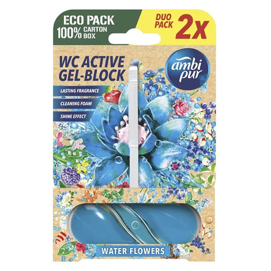 Toalett illatosító AMBI PUR 2x45g Water flowers kép