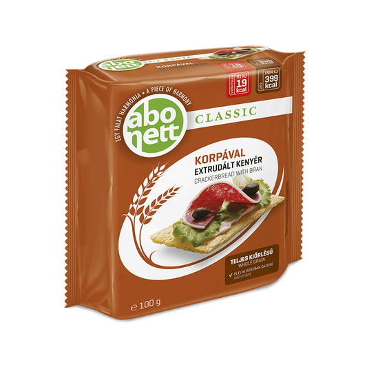Extrudált kenyér ABONETT Classic teljes kiörlésű korpával 100 g kép