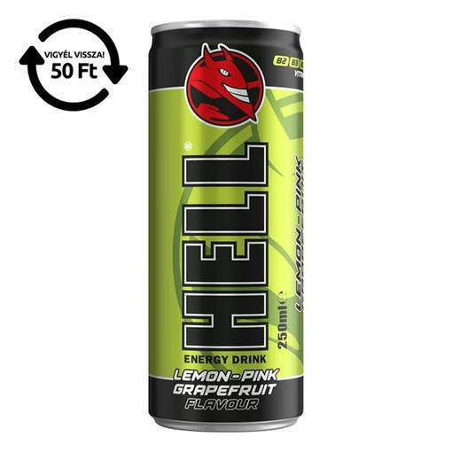 Energiaital HELL Lemon-pink-grapefruit 0,25L DRS kép