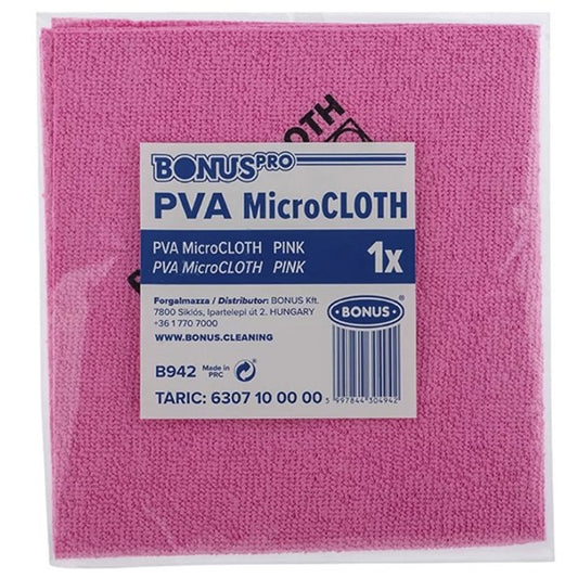 Törlőkendő mikroszálas BONUS pro PVA microloth Bioactive 39x36cm piros kép