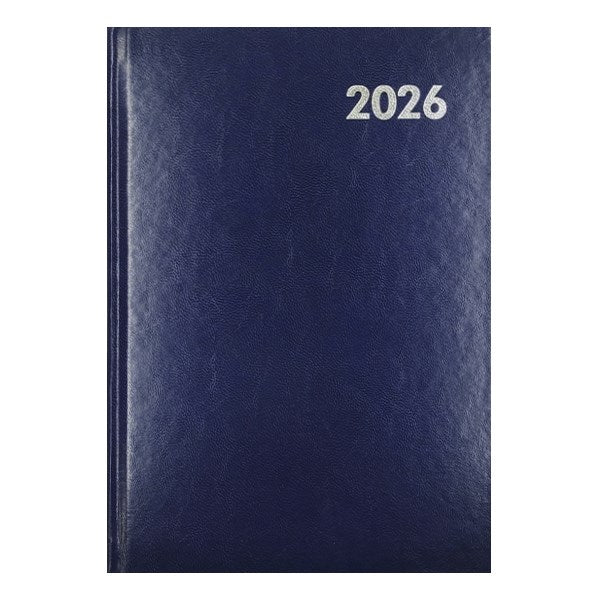 Határidőnapló ALISCA B/5 napi fehér lapos kék 2026. kép