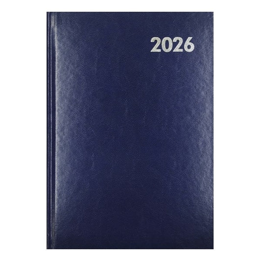 Határidőnapló ALISCA B/5 napi fehér lapos kék 2026. kép