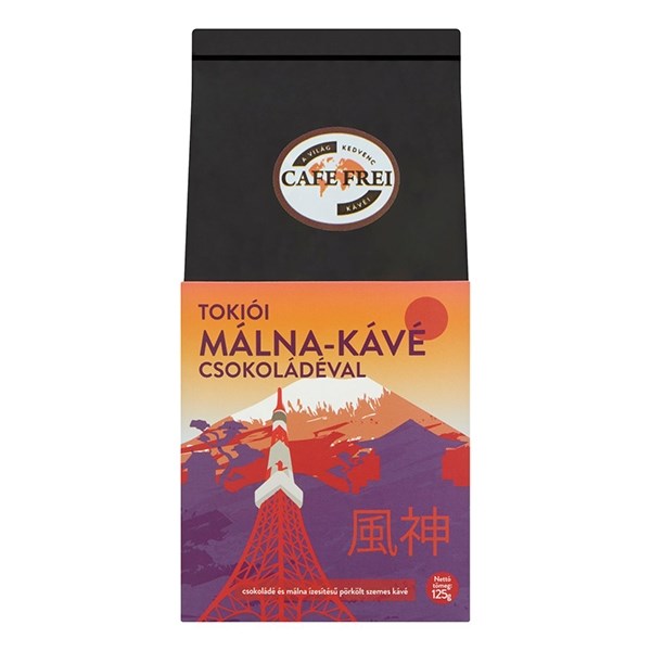 Kávé szemes CAFE FREI Tokiói Csoki-Málna 125 g kép