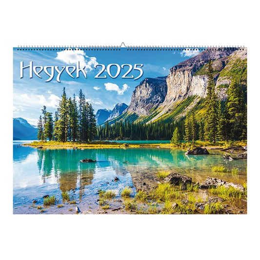 Falinaptár REALSYSTEM 460x320mm fekvő Hegyek 2026. kép