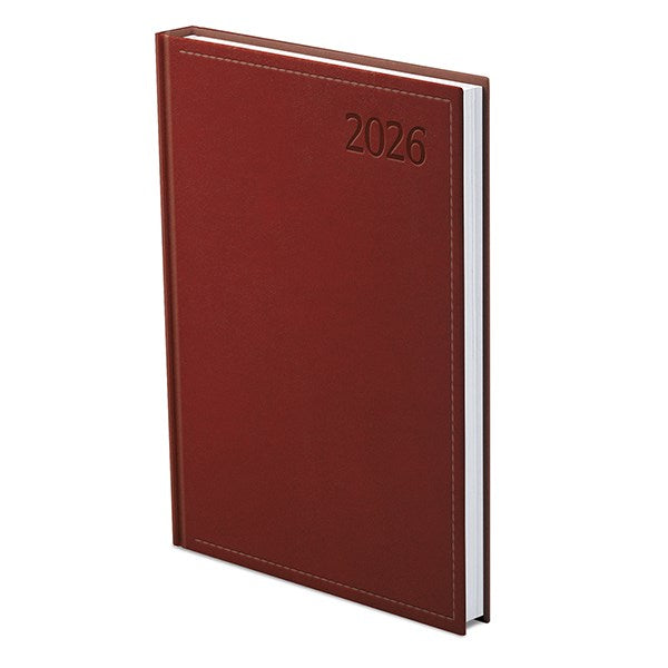 Határidőnapló TOPTIMER Traditional T011 B/5 heti fehér lapos bordó 2026. kép
