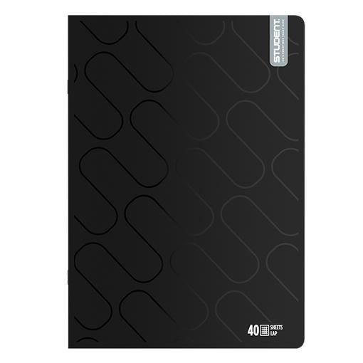 Füzet kockás ICO Student Black Prémium A/4 40 lapos kép