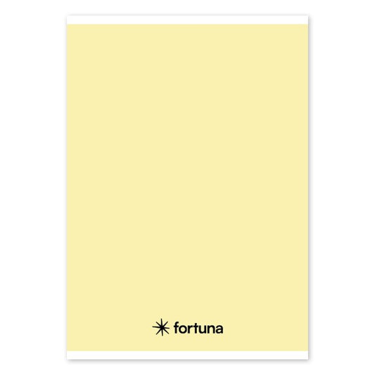 Füzet vonalas FORTUNA Monocolor A/5 32 lapos pasztell sárga kép