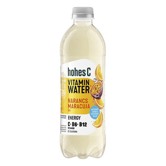 Ásványvíz szénsavmentes HOHES C Vitamin Energy narancs- maracuja 9% 0,5 L DRS kép