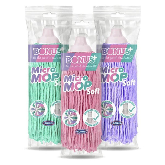 Felmosó pótfej BONUS Soft csavaros pasztell színek 175 g kép