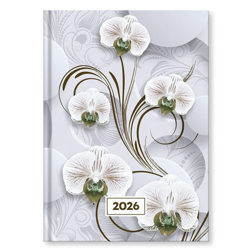 Határidőnapló VECTRALINE Mystic White princess A/5 napi fehér lapos 2026. kép