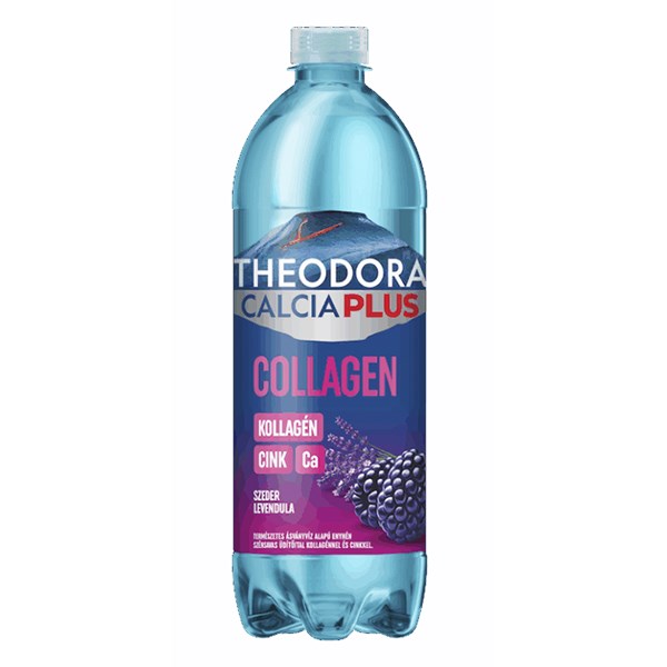 Ásványvíz szénsavas THEODORA Calcia Plus Collagen szeder-levendula 0,7 L DRS kép
