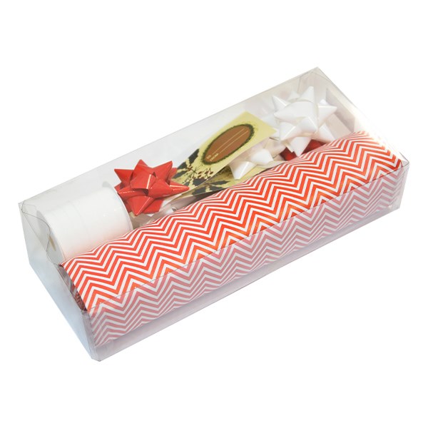 Díszcsomagoló CREATIVE szett karácsonyi öntapadós csillag, kötöző, papír kép