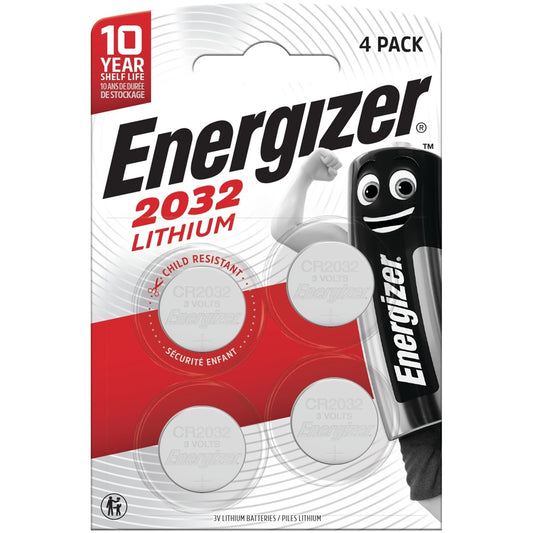 Elem gombelem CR2032 lítium 4 db/csomag, Energizer kép